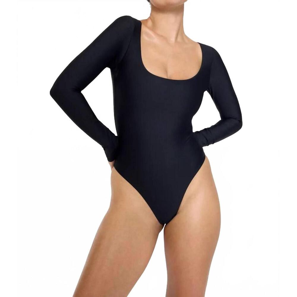 NEW DOS GARDENIAS celeste one piece in noir